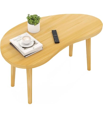 Amazon.com: Coffee Table,Living Room Teardrop-shapede Desk, Modern